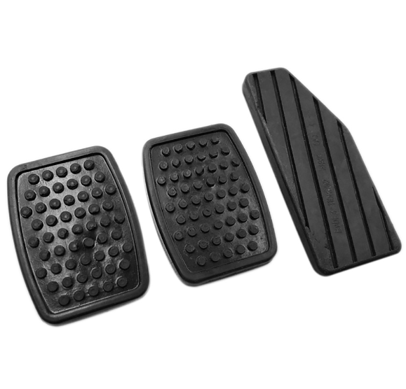 Black Rubber Brake Clutch Pedal Pads
