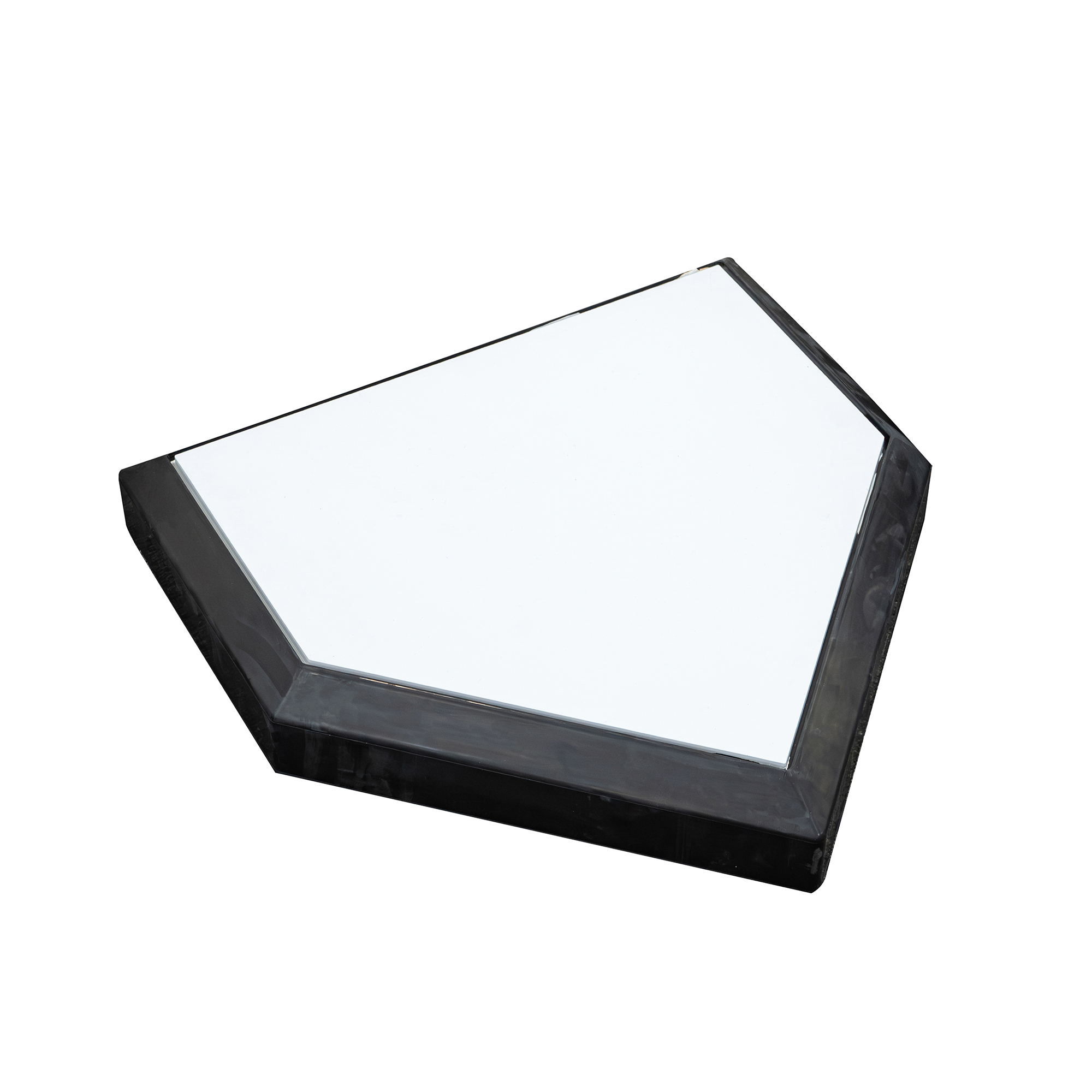 Baseball Home Plate, Regulation 5-Sided, Heavy-Duty Rubber Field Marker for Baseball Games, Durable Impact-Resistant Pentagonal Home Base for Diamond Use